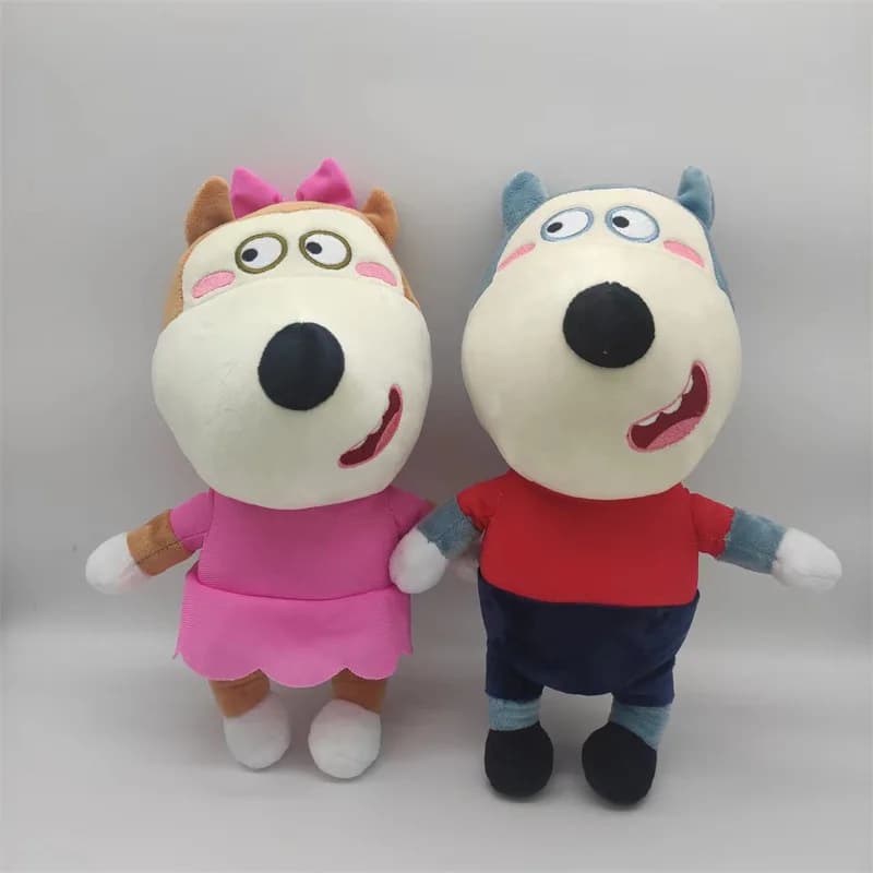 30 centimetri Anime Wolfoo Famiglia Giocattoli di Peluche Del Fumetto Peluche Lucy Bambole di Peluche Morbide Giocattolo Per I Bambini Dei Ragazzi Delle Ragazze Ventole Regali