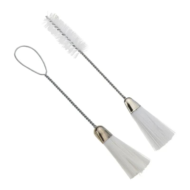 Set di spazzole per pulizia a doppio scopo da 5 pezzi per macchina da cucire e tastiera, include spazzole a manico lungo e manico corto