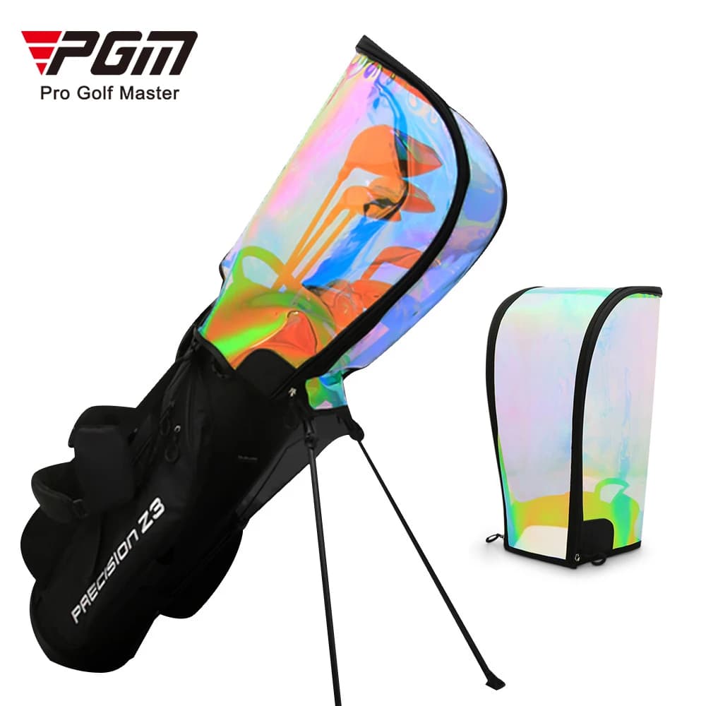 PGM Universal golf bag cap Waterproof dustproof Protect hat cover Adjustable magic stick Laser colored transparent QB072