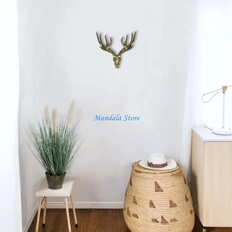 U2JC Stampo in silicone con corna Natale 3D Stampo in resina epossidica per animali grandi dimensioni Decorazione da
