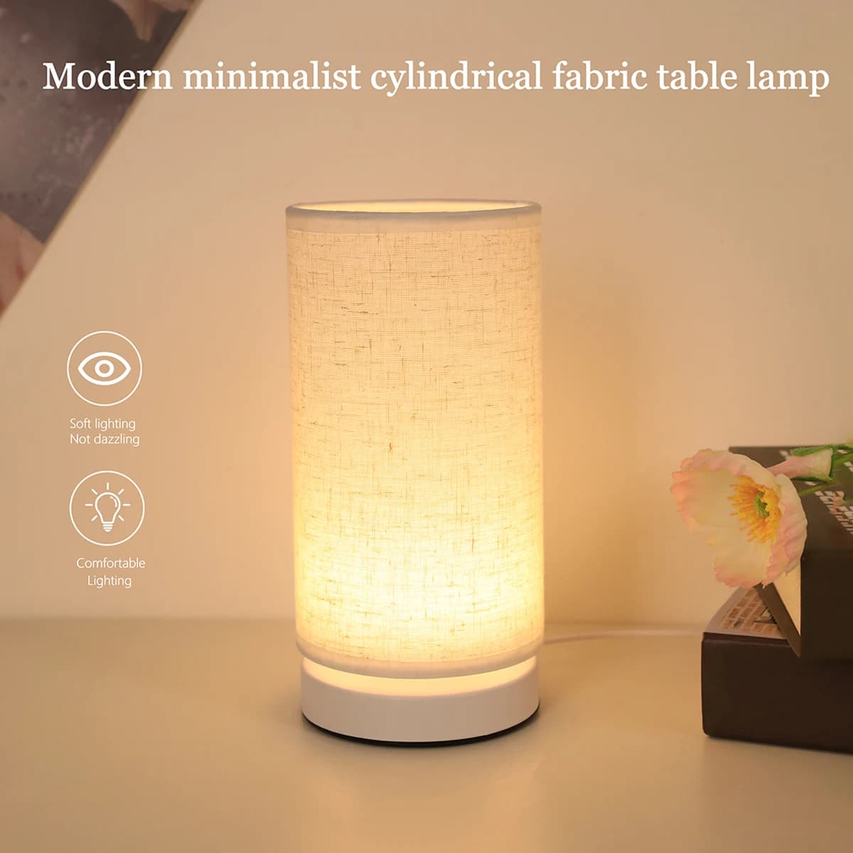LED Home Lighting Decorative Desk Lamp Fabric Lamp For Home LED Lighting Suitable for Bedroom Lighting
