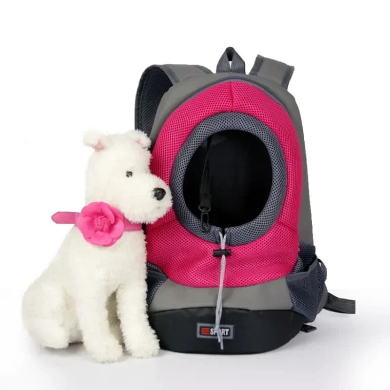 2022 New Out Zaino da viaggio portatile a doppia spalla Borsa da trasporto per cani da compagnia all'aperto Borsa anteriore per cani da compagnia Testa dello zaino in rete