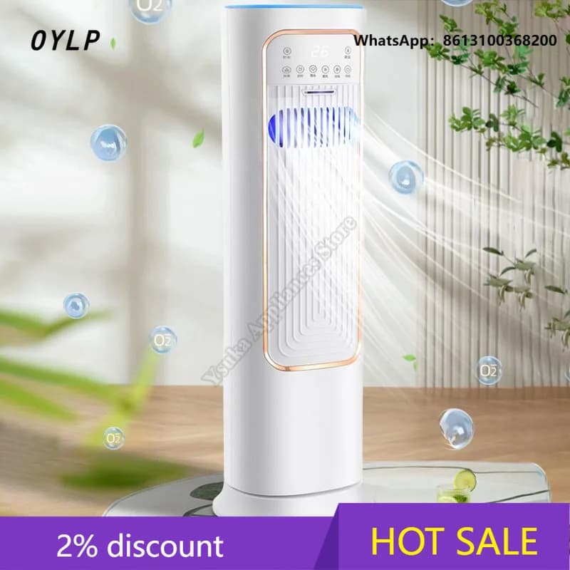 OYLP Air Conditioner Fan Humidifying Portable Warm Heating Water Ice Addition Rapid Dual Function Heating Cooling Air Conditione