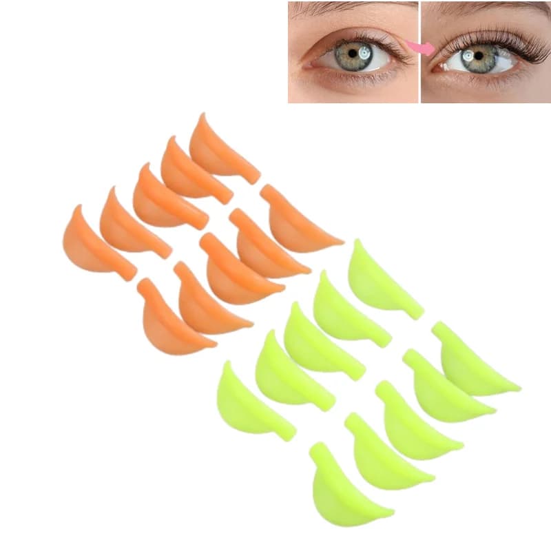 5 pairs/pack Silicone Eyelashes Perm Pad Laundering Eyelashes Shield Lifting 3D Folding Accessories For Makeup Applicator