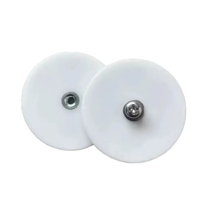 Magnete rivestito in gomma bianca 5/10 Base magnetica al neodimio da 22 libbre con filettatura piatta femmina M4/8 Base di montaggio magnetica Tenda da campeggio
