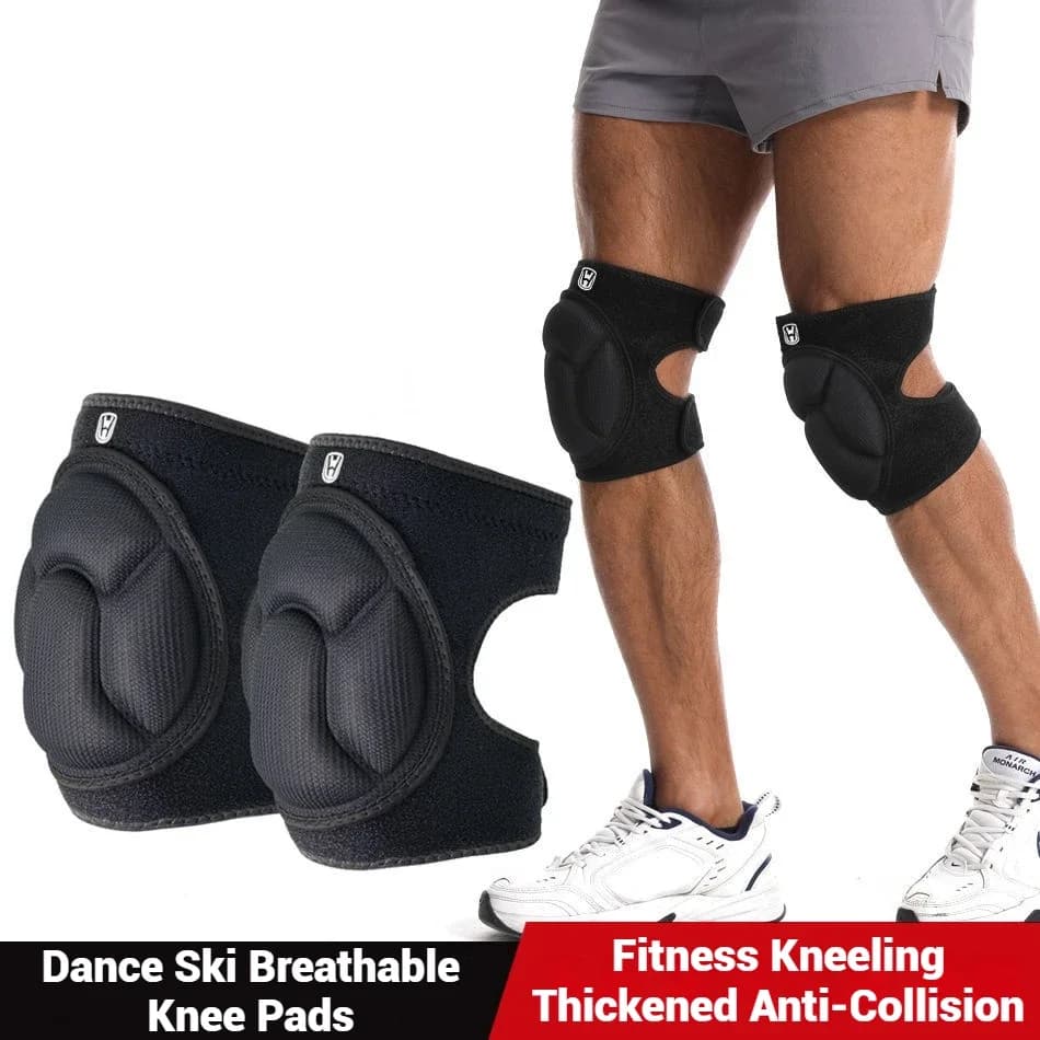 WOSWEIR-Professional Nylon Non-slip Extended Slim Running Knee Guard for Basket Men and Women String for Knee Jumping