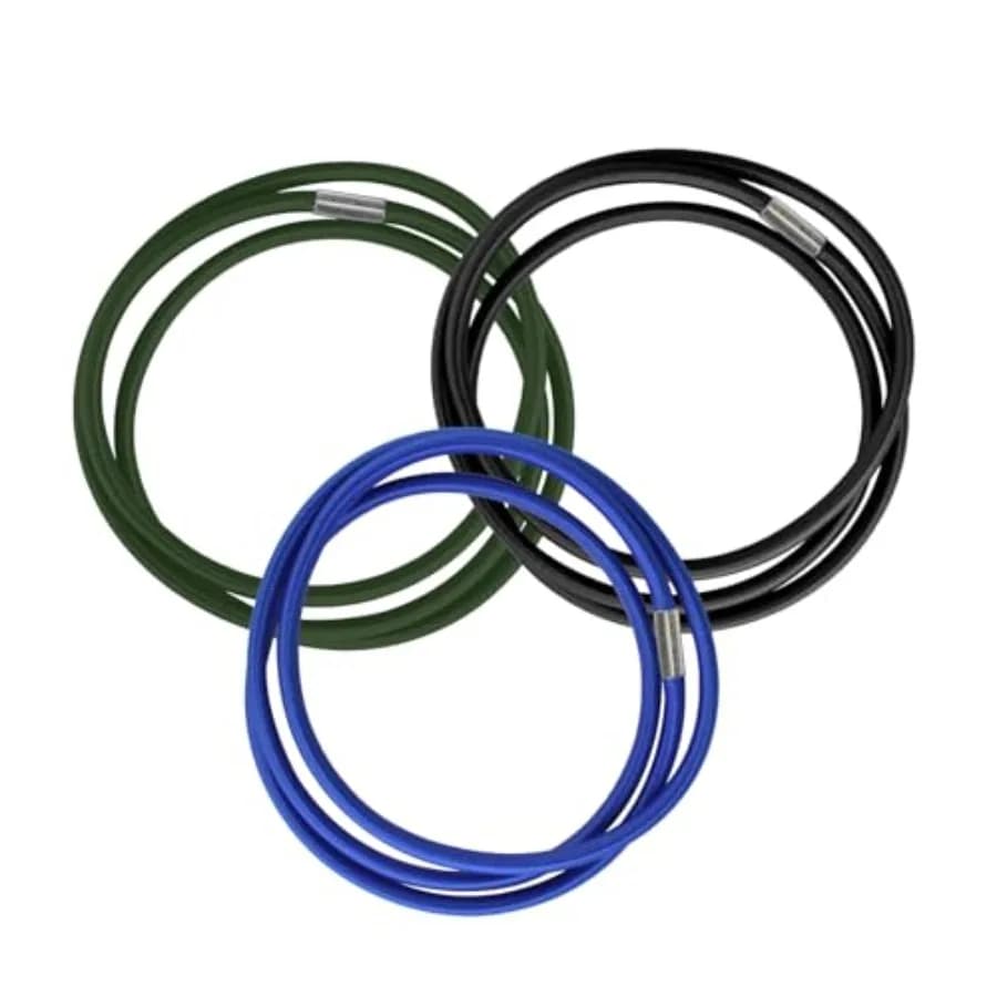 3 Pack Trash Can Bands Garbage Bag Elastic Bands Durable Rubber Band Fit 55, 65, 96 Gallon Garbage Cans Elastic Rubber Bands fo