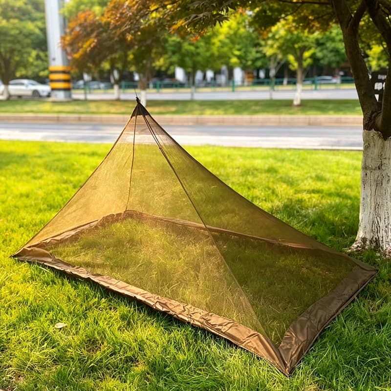 Mosquito Netting for Camping with Carry Bag Compact Lightweight Mosquito Net Bed Outdoor Sleeping Bag Tent give Mosquito net cap