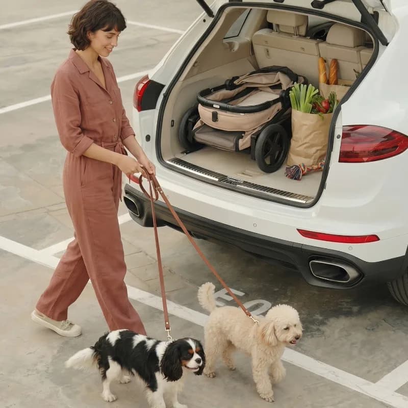 Lightweight One‑Click Folding Pet Stroller Portable Travel Cart For Dog Cat Outdoor Walking Daily Pet Carrier