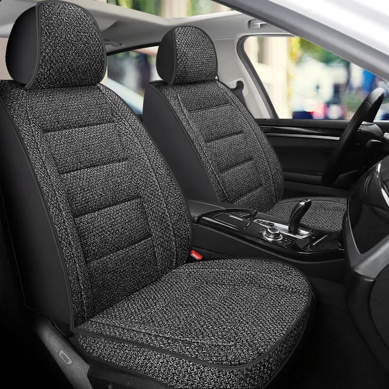 Universal Car Seat Cover Lining Fabric Protector Single Front Seat Bearing Breathable Fully Surrounded For Truck Truck Auto SUV