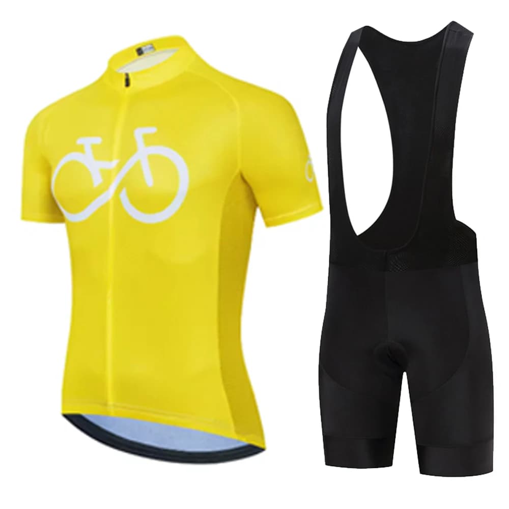 2025 New summer cycling mesh set men's bicycle short sleeve cycling clothing Maillot cycling mesh shorts with suspenders suits