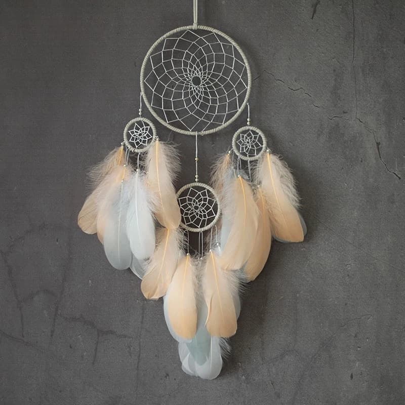 Bohemian Feathers Dream Catcher Window Hangings Handmade Ornaments Home Decorations Bedroom Decor Wall Pendants For Girls Gifts