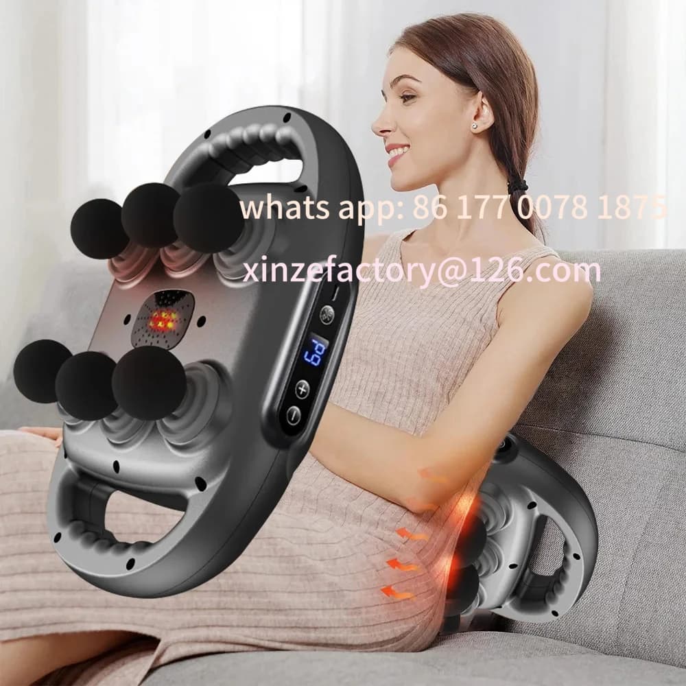 Customizable professional fascial massage pad – 6 accessories to relieve muscles in the back, shoulders, waist and full body band