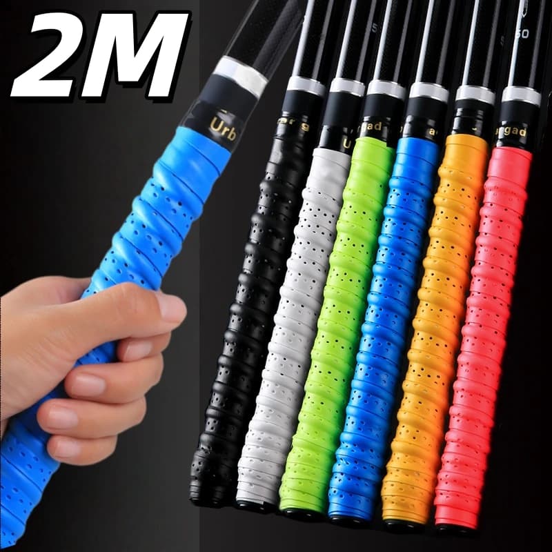 Anti-slip Fishing Rod Sweatband Breathable Tennis Badminton Racket Grip Tape Bicycle Handle Anti-slip Band Fish Accessories