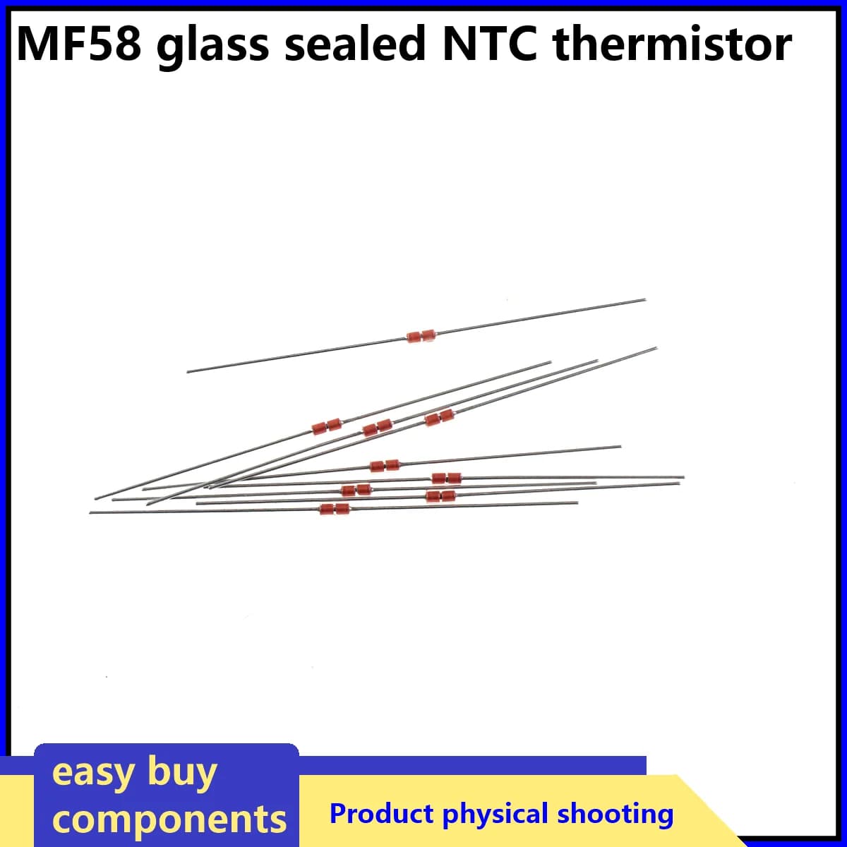 20 pz Termistore NTC MF58 Diodo Sigillato In Vetro Resistenza 5K 10K 20K 50K 100K Valore B 3950Precisione5% Forno di Riscaldamento Elettrico Con