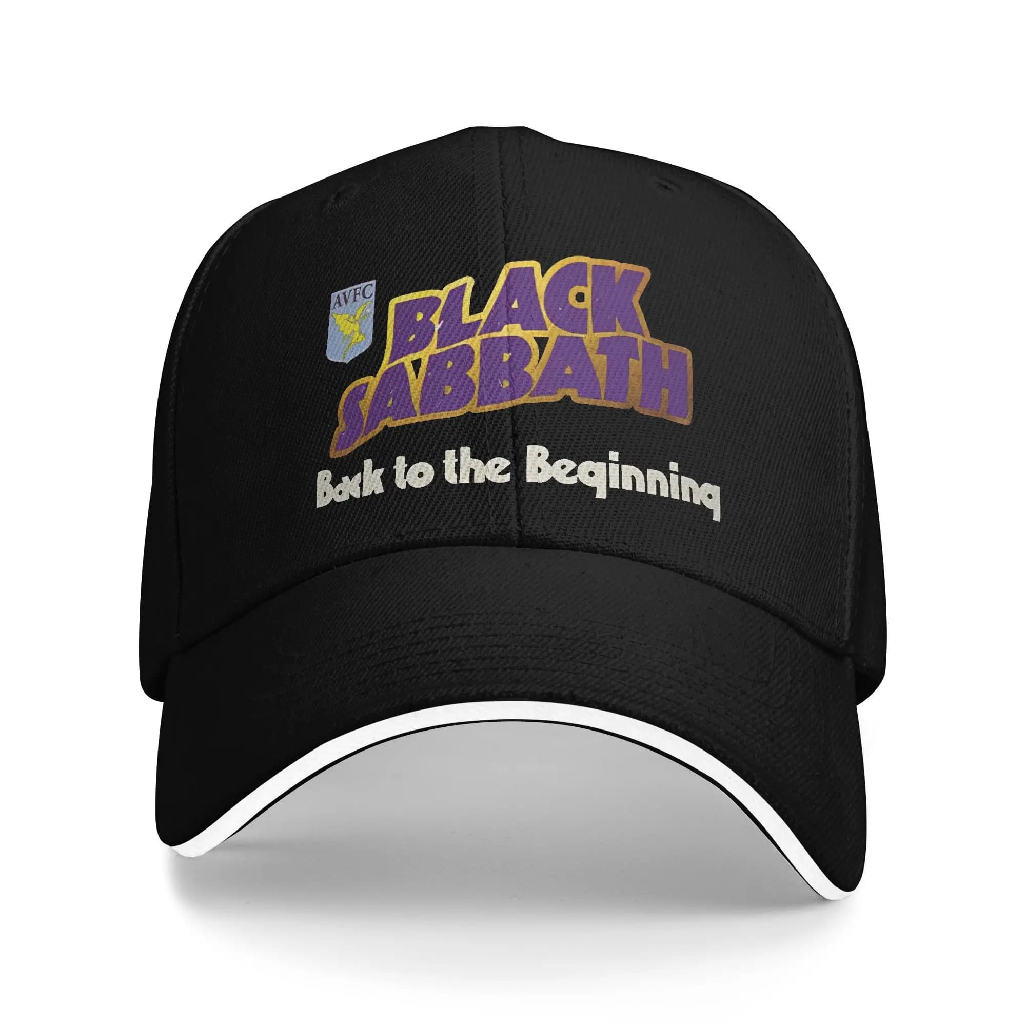 Cappellino da baseball Black Sabbath Aston Villa Back The Beginning Sun, elegante cappello da camionista estivo per uomo e donna, cappellino snapback da tennis e skate.
