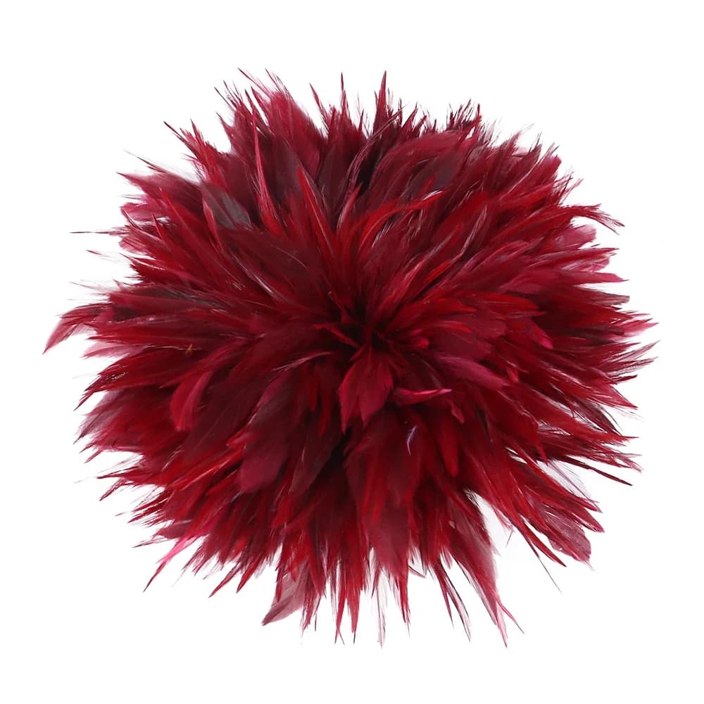 Red Tip Chicken Feathers 5-6 Inch 800-1000Pcs Bulk Wholesale Strung Bundled Craft Supplies DIY Dream Catcher Wedding Decoration