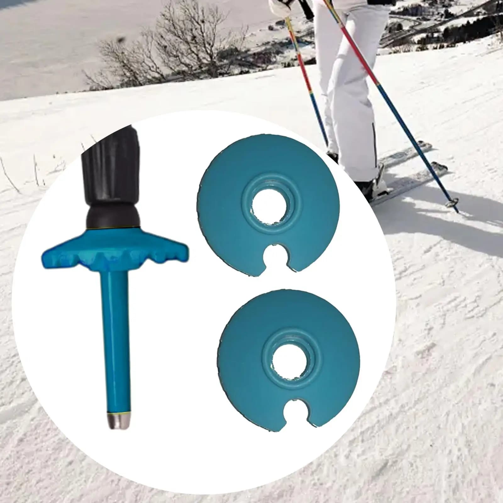 2 pieces baskets for trekking poles rotondi walking sticks removable ski tips hiking camping outdoor climbing backpack