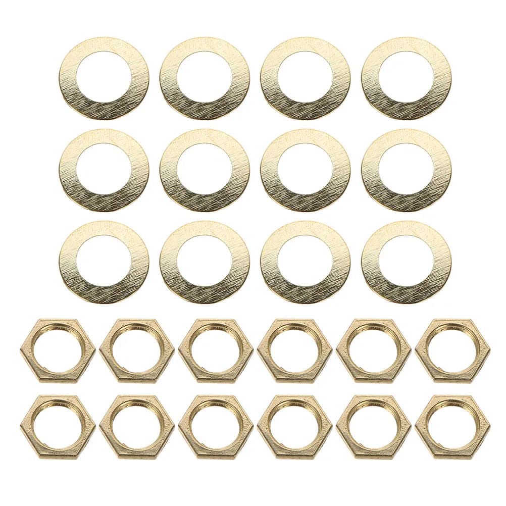 20 pcs Wall Clock Kit, Quartz Clock Parts, Dice, Washers, Repair Parts, DIY Movement Washers for Realization of Watches and Wall Decorations