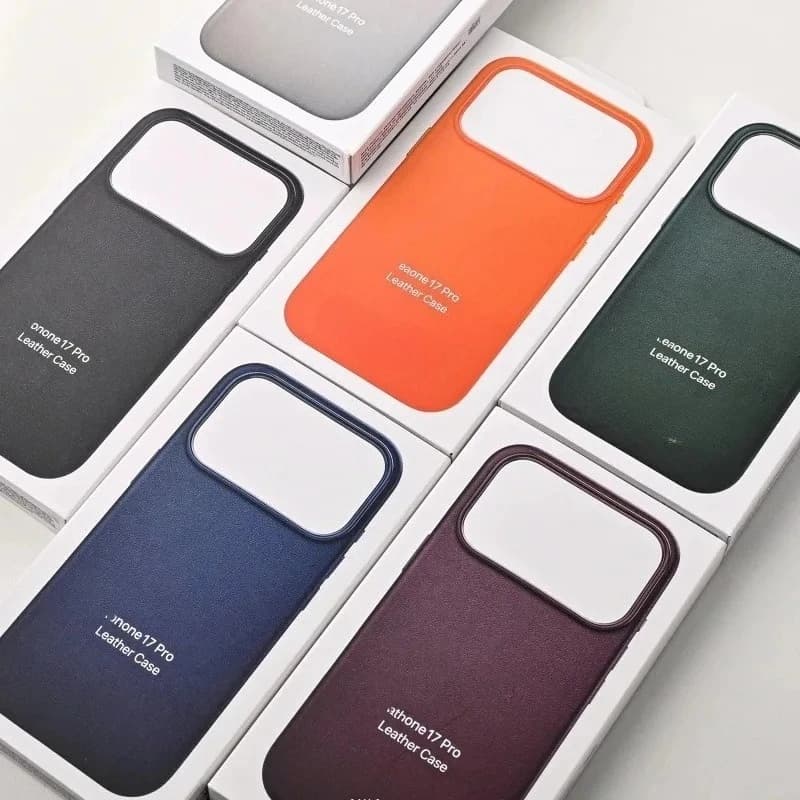 Custodia Ufficiale in Pelle per iPhone 17 Pro Max 16 15 14 13 Pro Max con MagSafe, Cover Protettiva Magnetica Anti-caduta
