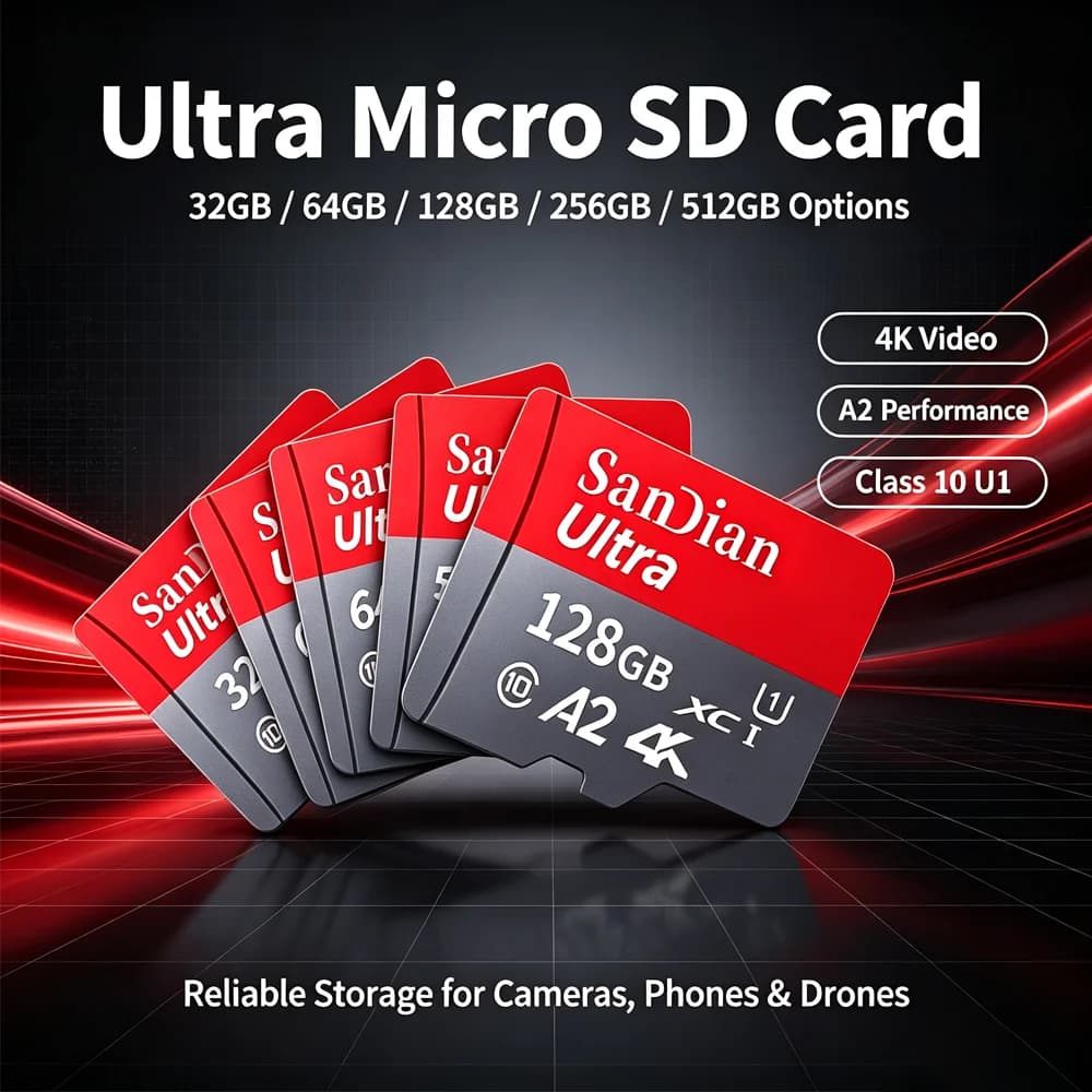 SD Card Memory Micro TF 128GB 512GB High Speed Viral Phone 64GB 256GB Ultra Fast Best Seller Gaming Rapid Must Have Camera 2026