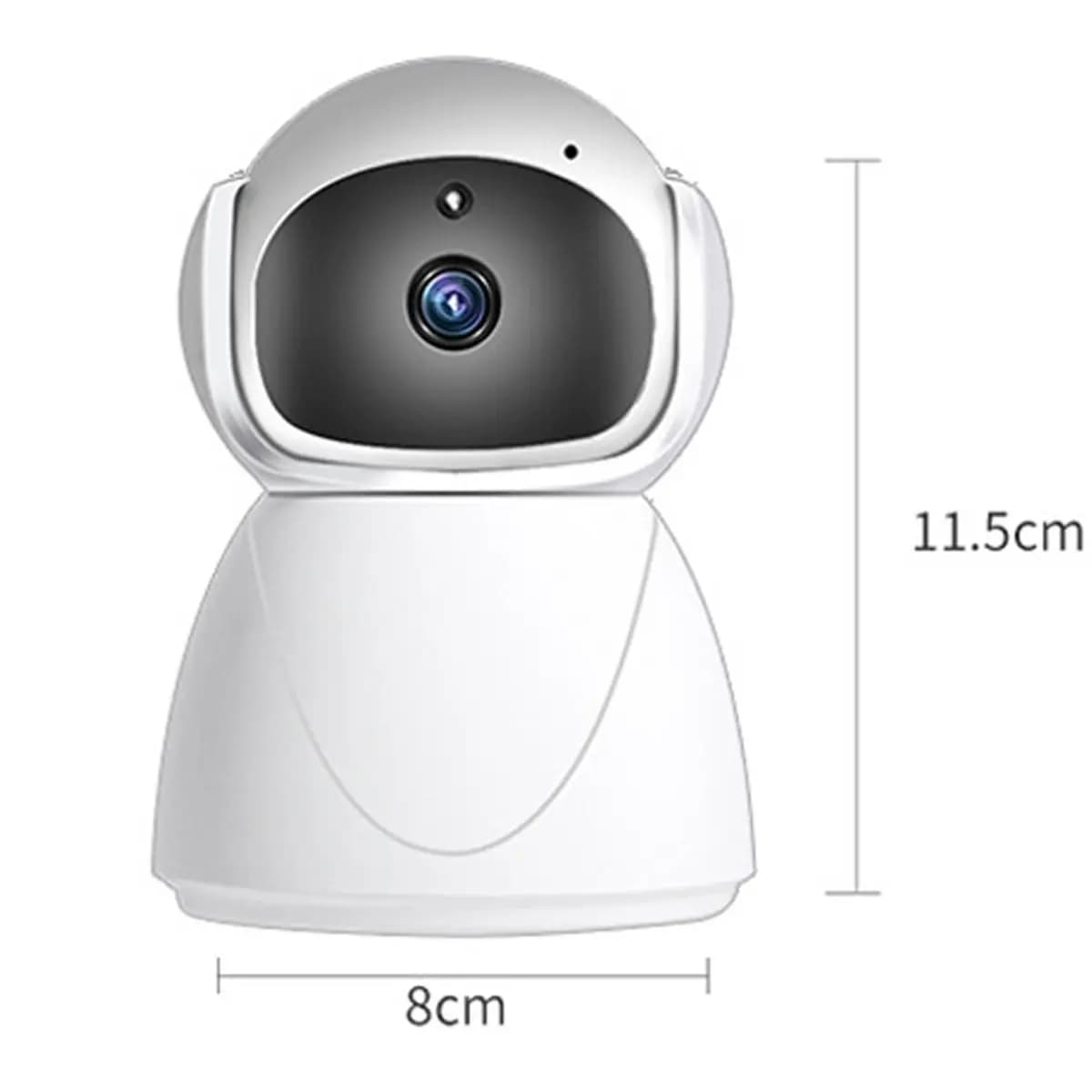 【Promo】 Telecamera IP intelligente WiFi 3MP AI Rilevamento umano Telecamera di sorveglianza per visione notturna a colori Smart Life Baby Monitor con TFCard 32G (EU)