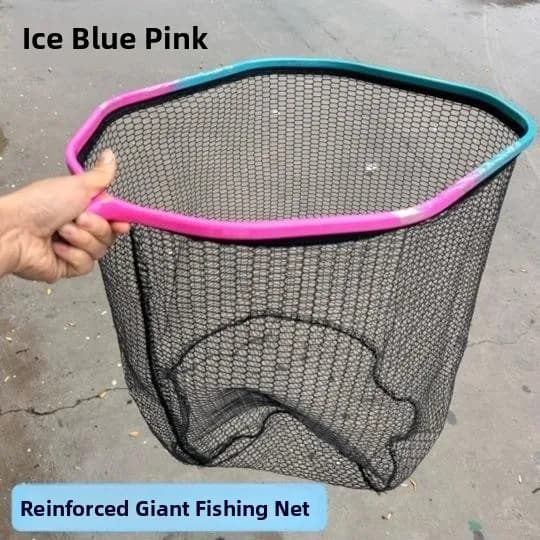 Rete da Pesca in Lega di Alluminio con Testa Profonda, Attrezzatura da Pesca per Surfcasting, Forniture per Campeggio e Viaggi all'Aperto, Attrezzatura da Pesca con Rete a Maglie Larghe
