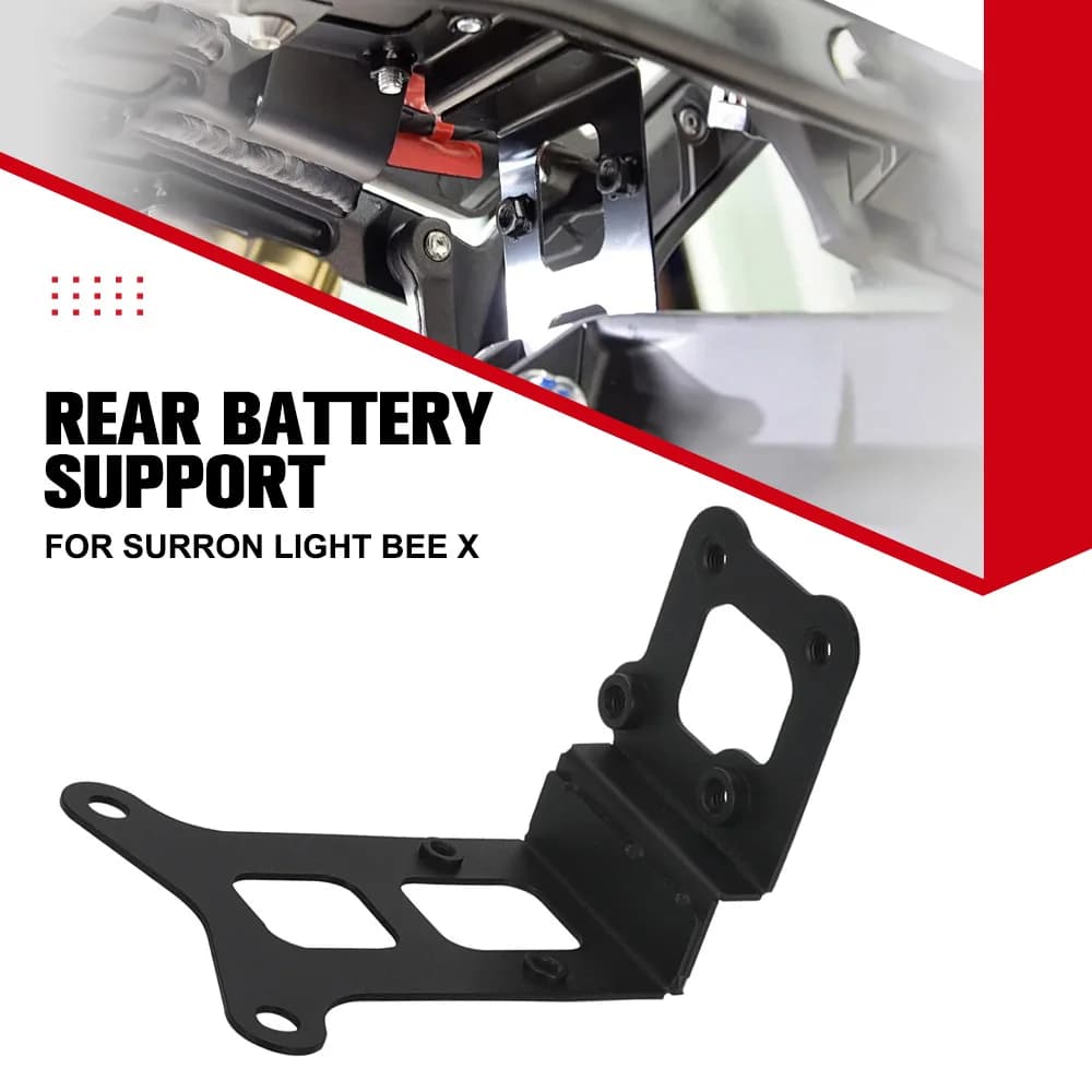 Accessori moto PER SURRON Light Bee X Gruppo batteria in acciaio inossidabile Supporto posteriore Piastra decorativa Dirt Bike Off-road