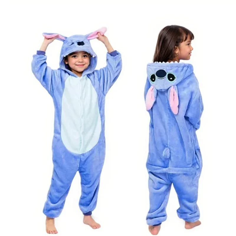 Nuovo Costume Cosplay di Stitch, Pigiama a Tema Spider per Ragazzi e Ragazze, Abbigliamento Invernale Caldo in Peluche, Regalo per Halloween, Natale e Capodanno