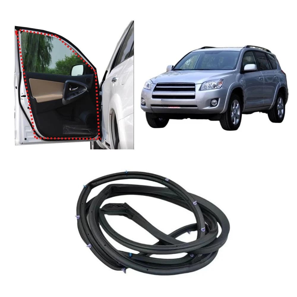1 pezzo solo guarnizione in gomma per porta anteriore per Toyota RAV4 2009-2012 montante di apertura porta per RAV-4 protezione guarnizione guarnizione con clip