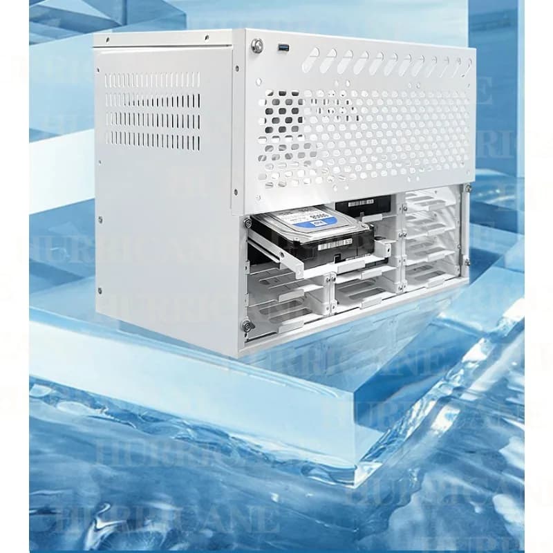 Chassis NAS a 12 alloggiamenti, server di archiviazione PCIe a piena altezza MATX con alimentatore ATX di grandi dimensioni e storage LAN condiviso