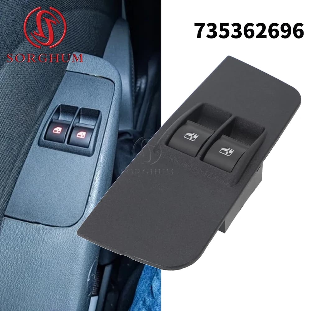 735362696 Interruttore Principale Alzacristalli Elettrico per Fiat Strada Mobi Idea Argo Grand Siena 2012-2019 Pulsante Alzacristalli