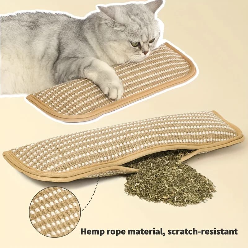 Durevole cuscino giocattolo per gatti e tiragraffi: resistente alle masticare, copriletto per dentizione, letto per gatti in stile morbido e repellente per zanzare