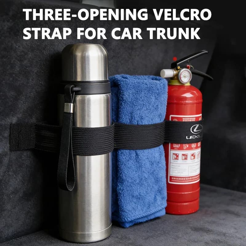 Emblems For Lexus Car Trunk 50/60cm Nylon Velcro Strap Accessories Elastic Organizer Belt Storage UX250h RX450h RX300 GX470 CT20