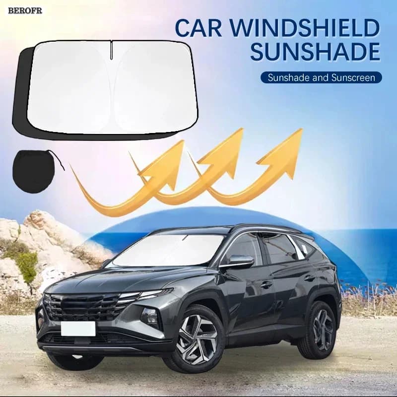 Car Windshield Sun Shade Covers Front Window Sunscreen UV Parasol For Hyundai Tucson L 1.5T NX4 Summer Car Accessories