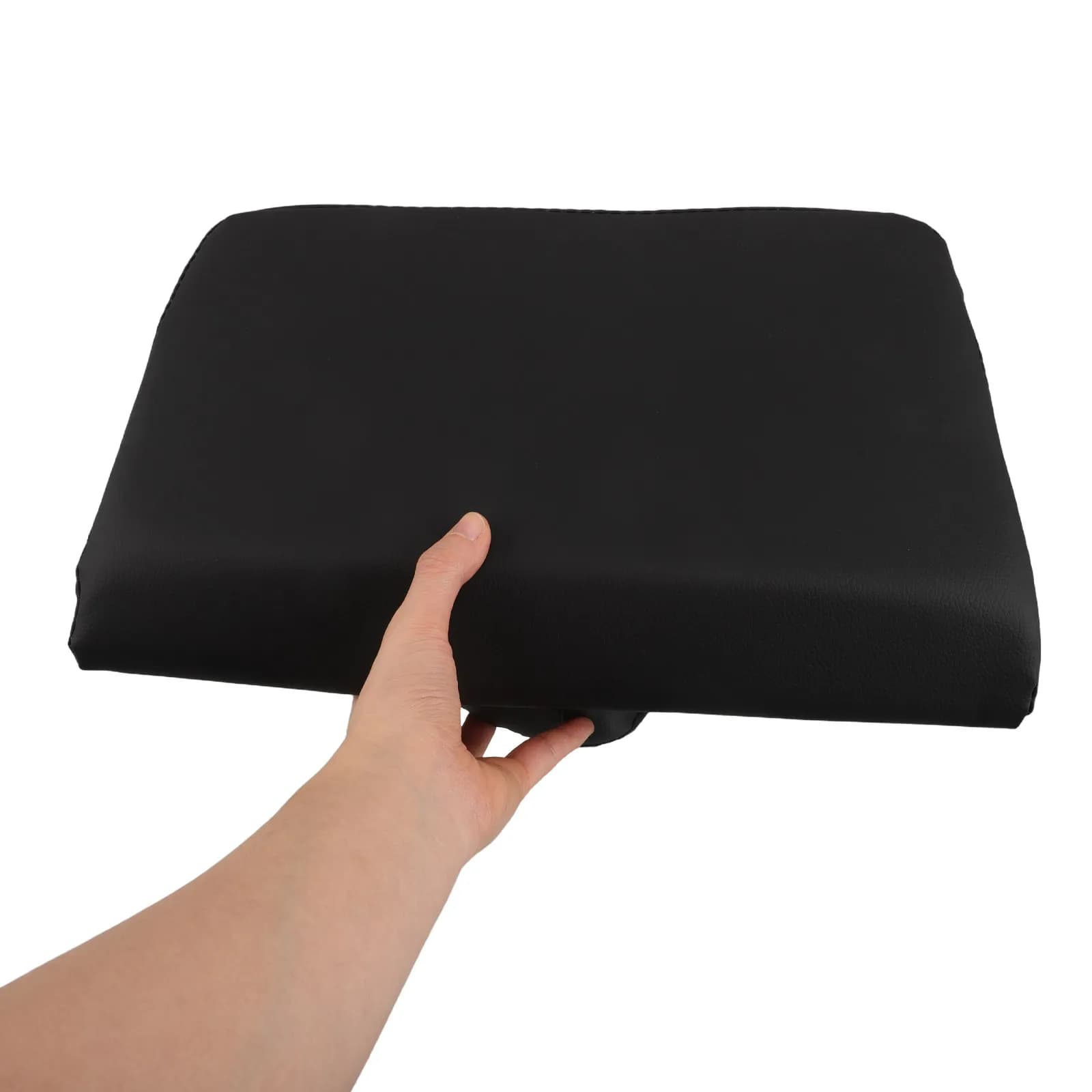 Cuscino per Massaggi con Rivestimento in PU Nero, Poggiatesta Ergonomico per Lettino da Massaggio, Cuscino per la Testa Delicato sulla Pelle per Spa, Salone e Casa