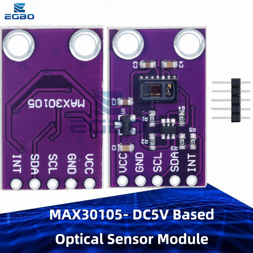 MCU-30105 MAX30105 – 5V DC optical sensor module for smoke, particle and flame detection compatible for Arduino and STM