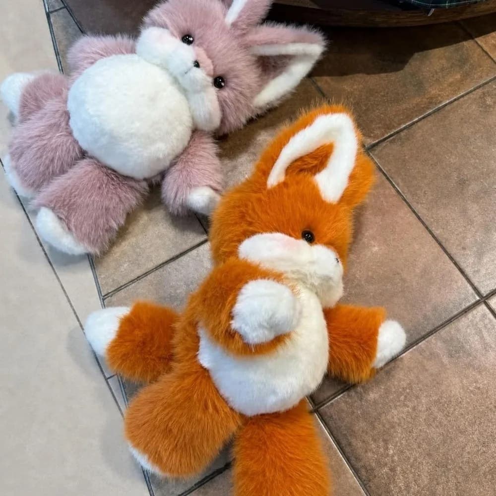 Creative Gift Fox Animal Pillow Soft Run Fluffy Emotional Support Fluffy Cat Girls Gift