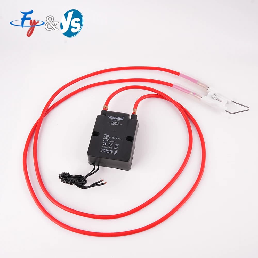 Accenditore in ceramica 15KV Trasformatore Bruciatore a olio esausto Linea ad alta tensione 230V Accenditore a impulsi ad alta tensione