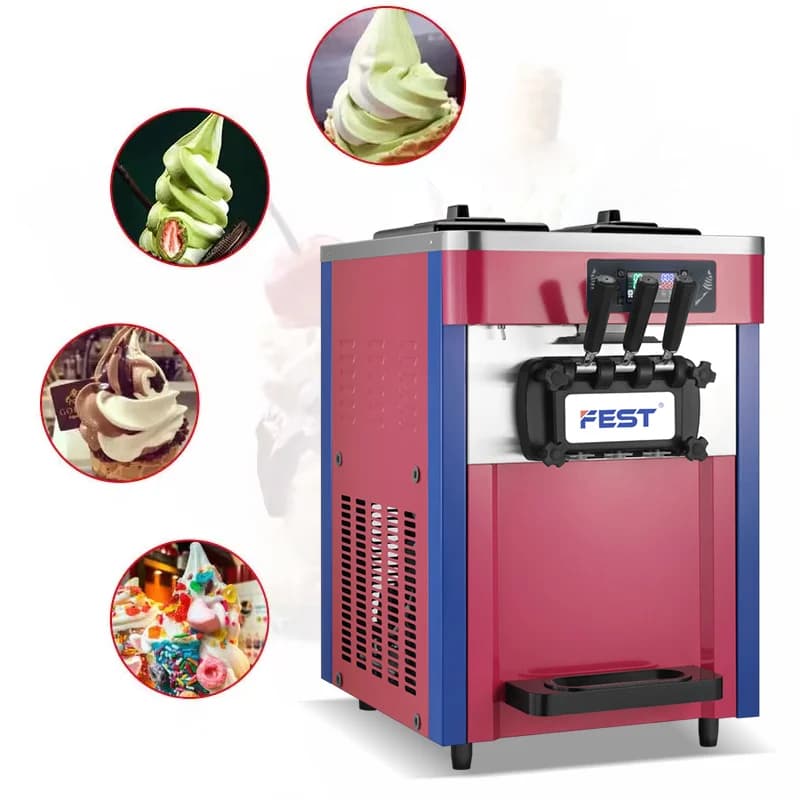 22L/H soft ice cream machine, blender, mixer and ice cream dispenser in Indonesia