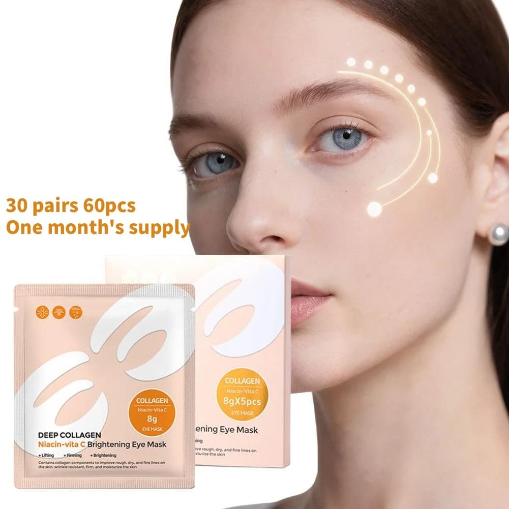 Collagen Eyes Mask, Remove Bags & Bouquets, Anti-Wheels, Reduces Subtle Lines, Patch Light Eyes to Nicotinamide, Beauty & Health