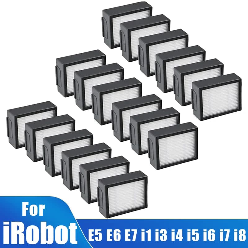 For IRobot Roomba Evo, i,e Series: E5 E6 E7 I1 I3 I4 I5 I6 I7 I8 E, I, Series Robotic Vacuum Cleaners, HEPA Filter Spare Parts