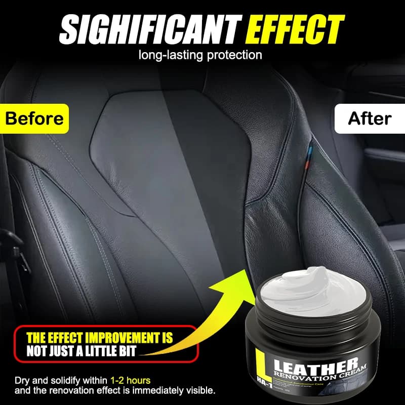 Crema per la pulizia dell'olio per la manutenzione della cura della pelle multifunzionale per l'interno dell'auto, sedile in pelle, divano, borsa, scarpe, giacca, lucidatura