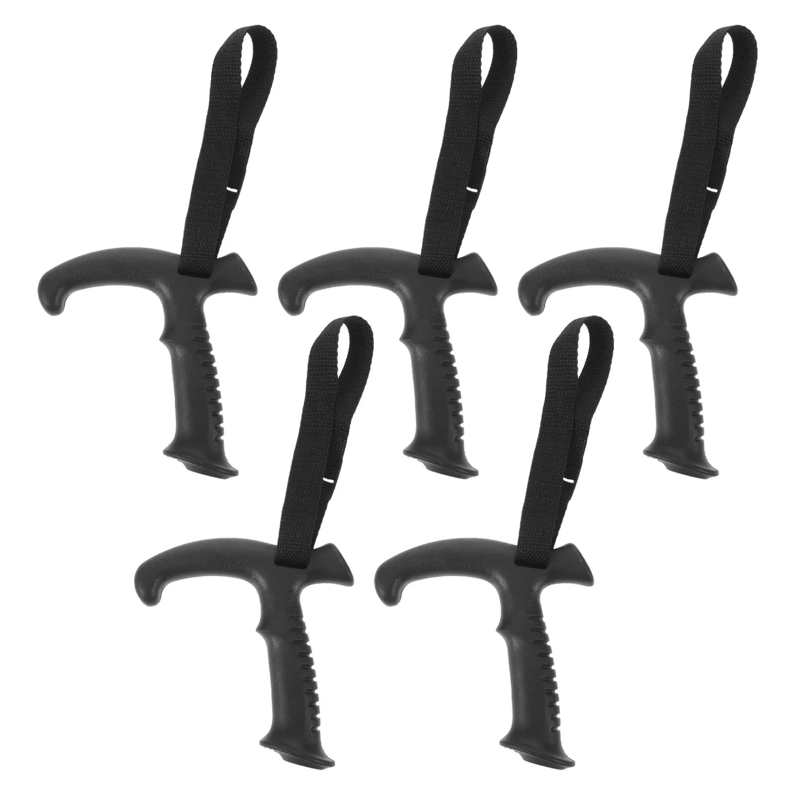 Set di 5 Impugnature Ergonomiche a T per Bastoni da Trekking, Accessori per Escursionismo e Alpinismo, Parti di Ricambio per Bastoni da Passeggio