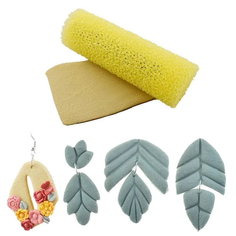 Set di rulli con texture in argilla polimerica fai-da-te per gioielli e arte in ceramica - Strumenti per la creazione di orecchini con superficie ruvida per hobby e designer