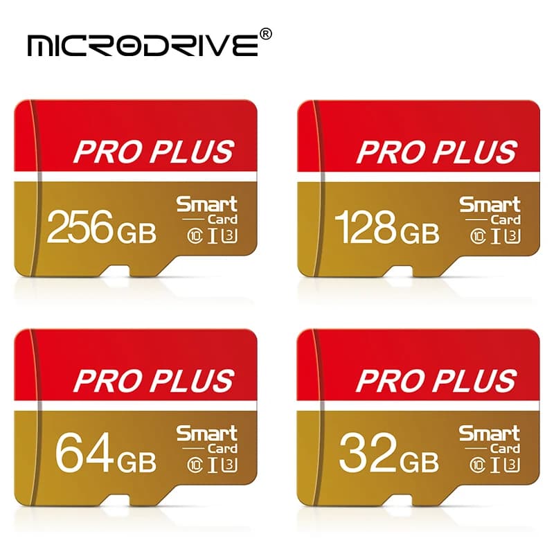 Scheda di memoria ad alta velocità Scheda flash da 256 GB 128 GB Classe 10 Micro TF SD 64 GB 32 GB 16 GB 8 GB Scheda chiavetta TF Adattatore SD