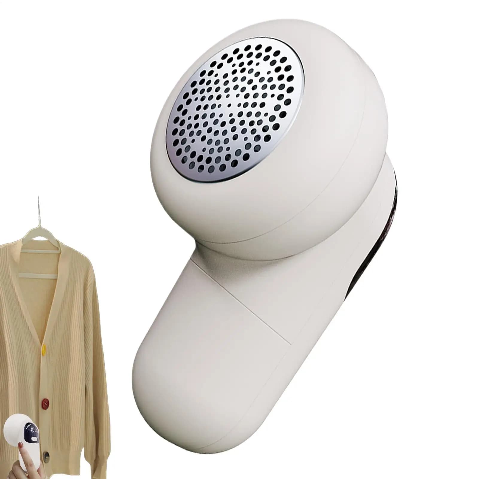 Trimmer ricaricabile per rasoio in tessuto con 2 contenitori per la polvere Rasoio elettrico per pillole per la rasatura di mobili per abbigliamento in tessuto