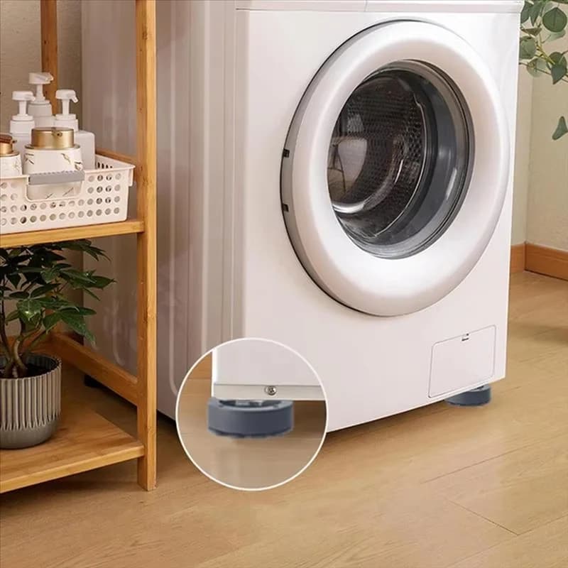 ABDJ-Rilievi per piedi antivibranti antiscivolo universali 4 pezzi Cuscinetto per mobili silenzioso per lavatrice per gambe per lavatrice Cuscinetto per piedi universale per ridurre il rumore