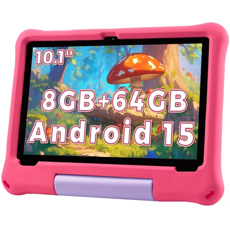 Children's Tablet Android 15 10.1''' Children's Tablet 8(4+4) GB 64 GB Octa-Core CPU, children's tablet with WiFi 6 5000 mAh Double camera GMS