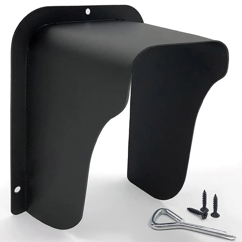 1 pz copertura per campanello ad anello resistente alle intemperie per controllo accessi tastiera esterna copertura protettiva in metallo per videocamera wireless antipioggia nera